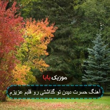 آهنگ حسرت دیدن تو گذاشتی رو قلبم عزیزم