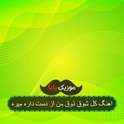اهنگ کل شوق ذوق من از دست داره میره