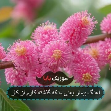 اهنگ بیمار یعنی منکه گذشته کارم از کار