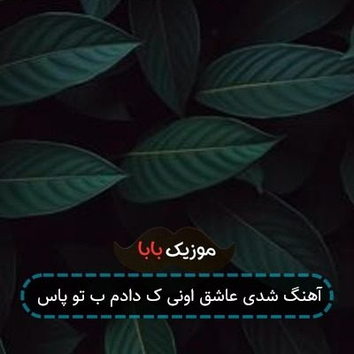 آهنگ شدی عاشق اونی ک دادم ب تو پاس آهنگ شدی عاشق اونی ک دادم ب تو پاس