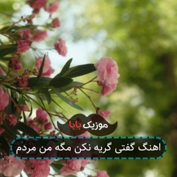 اهنگ گفتی گریه نکن مگه من مردم