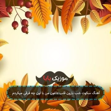 آهنگ سکوت شب بارون قلب داغون من با اون چه فرقی میکردم