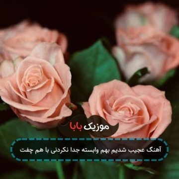 آهنگ عجیب شدیم بهم وابسته جدا نکردنی با هم چفت