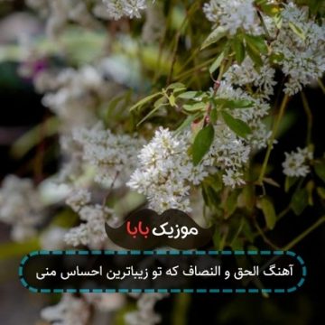 آهنگ الحق و النصاف که تو زیباترین احساس منی