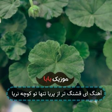 آهنگ ای قشنگ تر از پریا تنها تو کوچه نریا